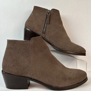 Thursday Boot Company Downtown Ankle Boot Size 8.5 Gray Suede Handmade Womens